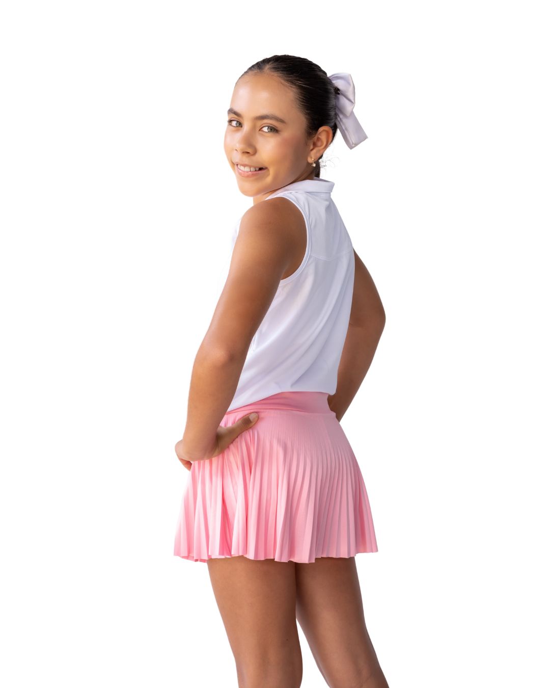 Blusa con cuello deportiva para niña