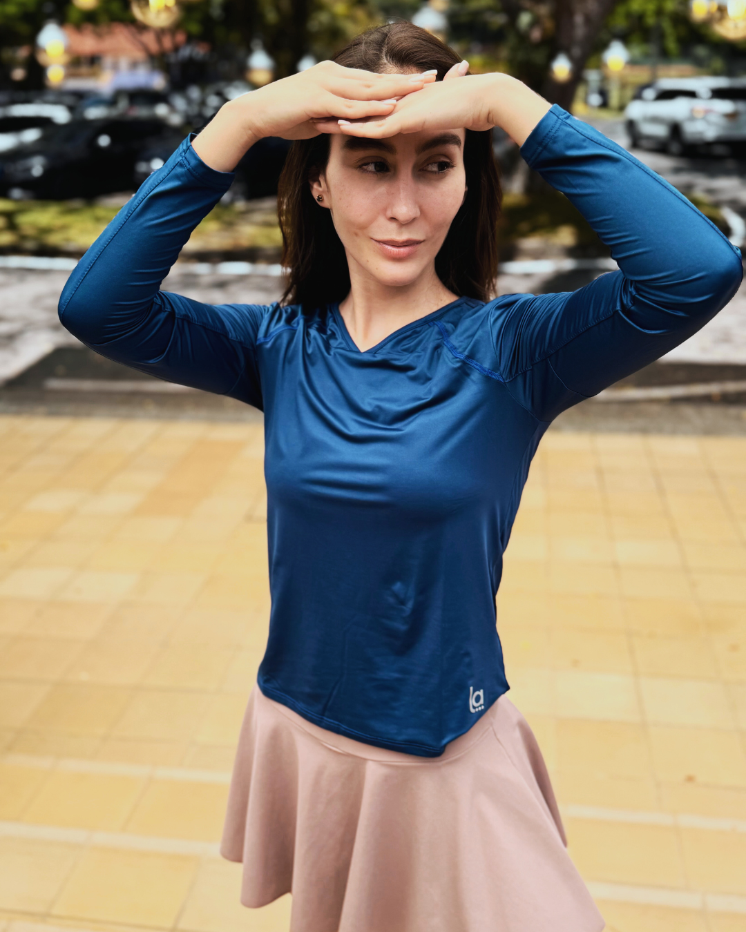 Blusa Manga Larga Deportiva ideal para deportes al aire libre