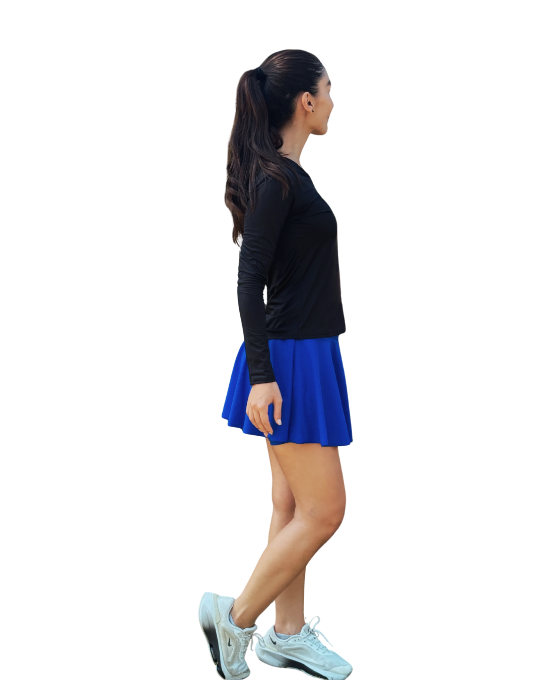 Blusa Negra Deportiva Manga Larga