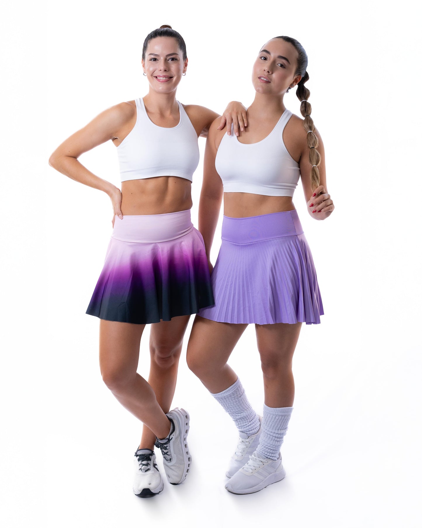 Falda Vuelo Degrade Morada
