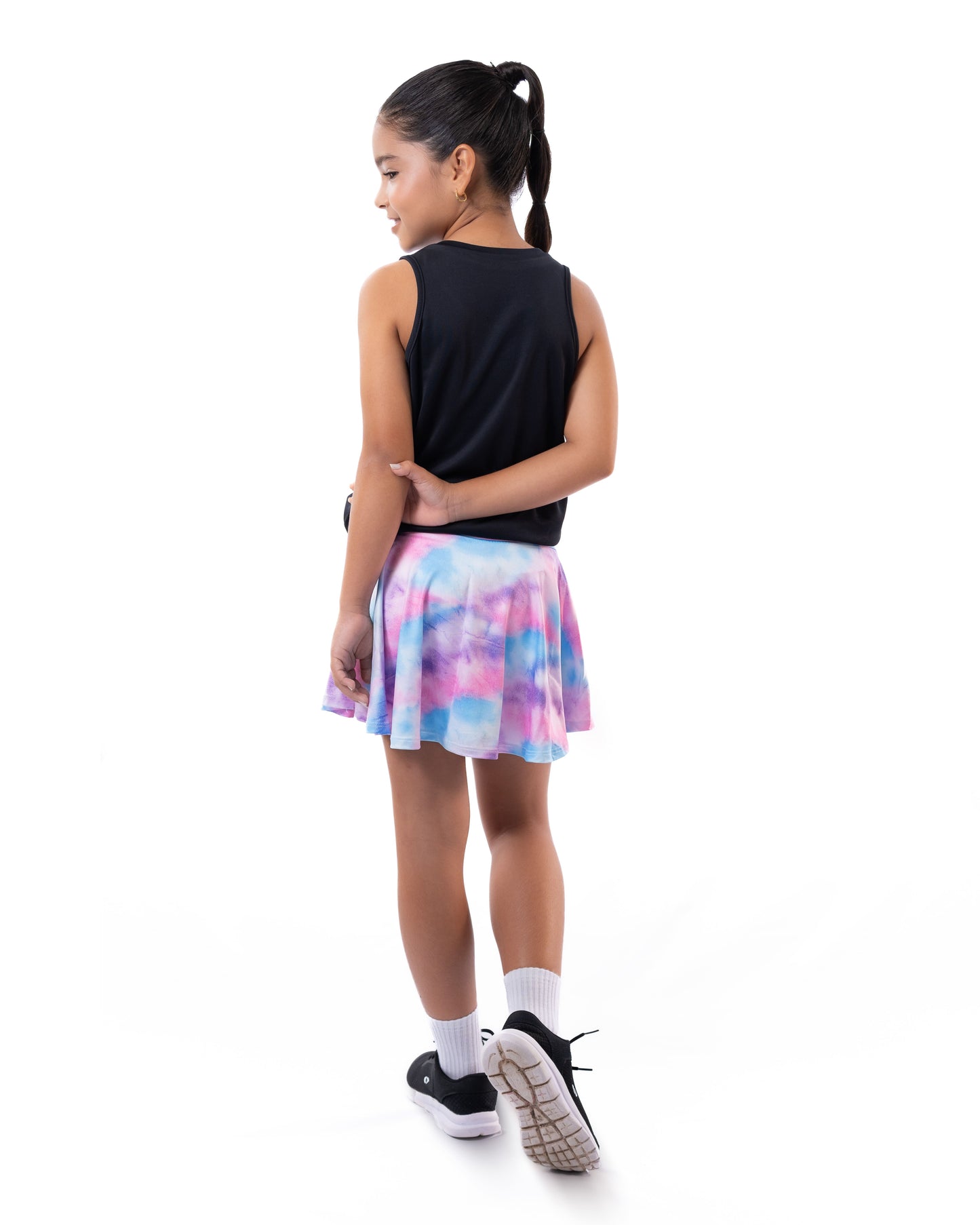 Falda Vuelo Para Niña Azul Rosa