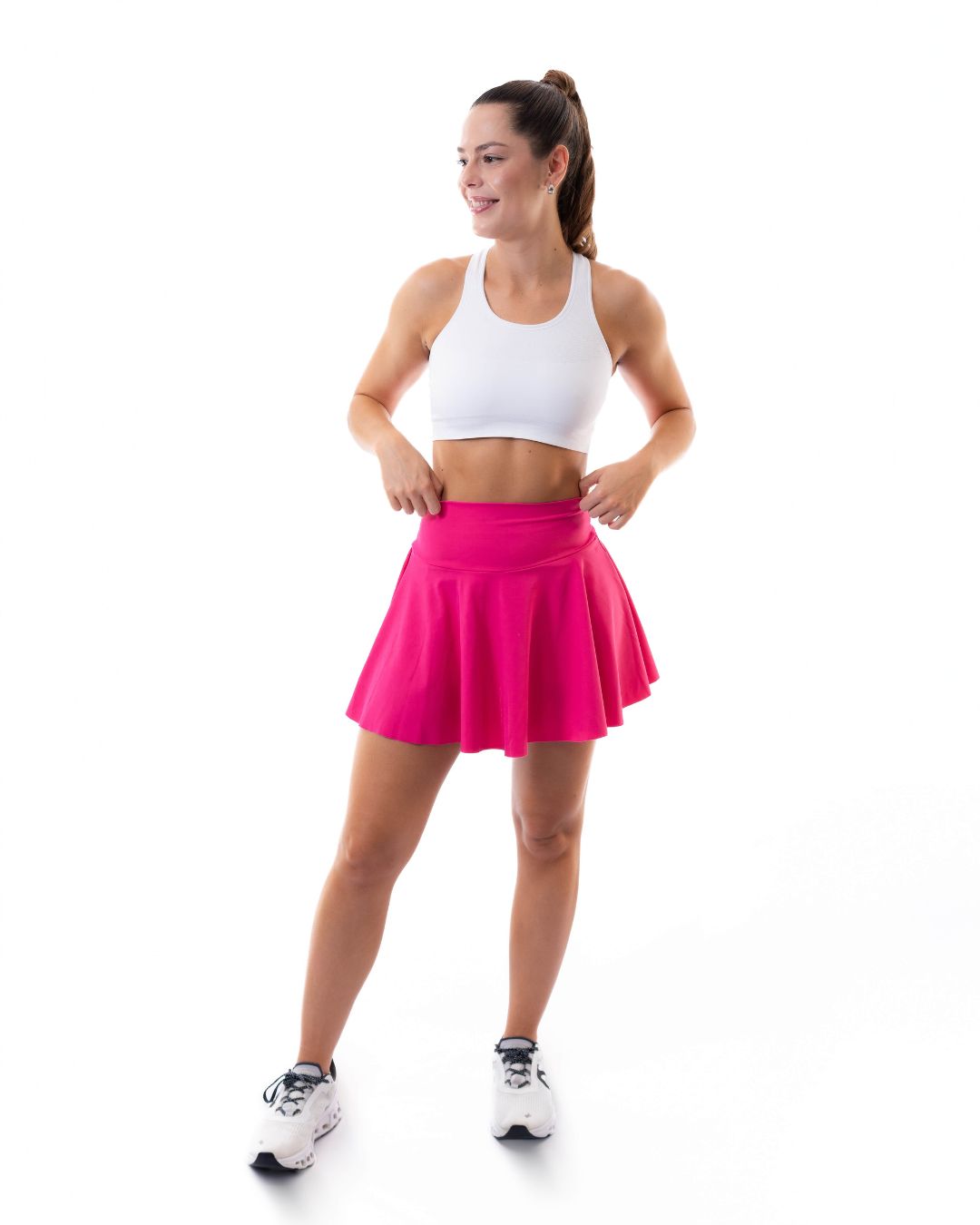 Falda deportiva para dama fucsia