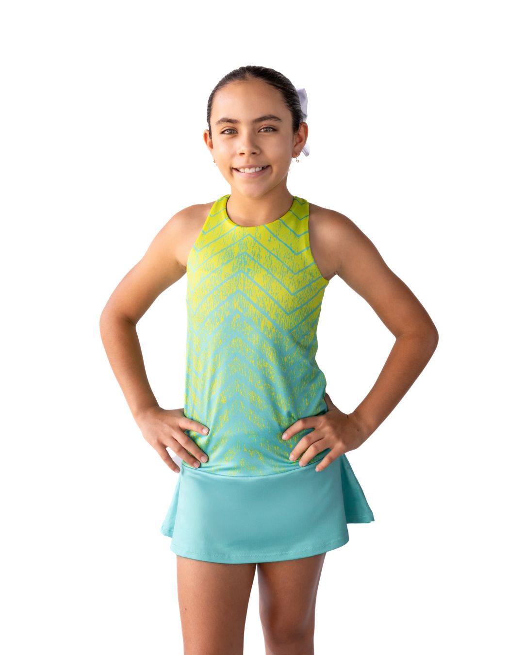 Vestido Deportivo Para Niña Aqua