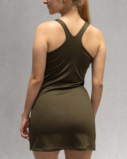 Vestido Deportivo Basic Verde Militar