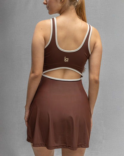Vestido Deportivo  Aura Chocolate