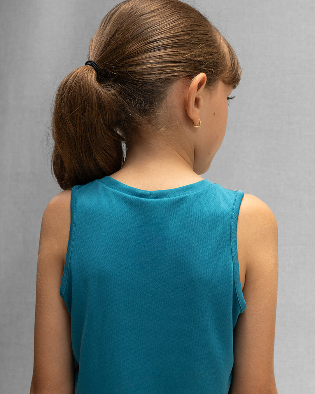 Blusa Activa Petróleo Claro Para Niña Con Protección UV