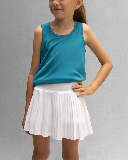 Blusa Activa Petróleo Claro Para Niña Con Protección UV