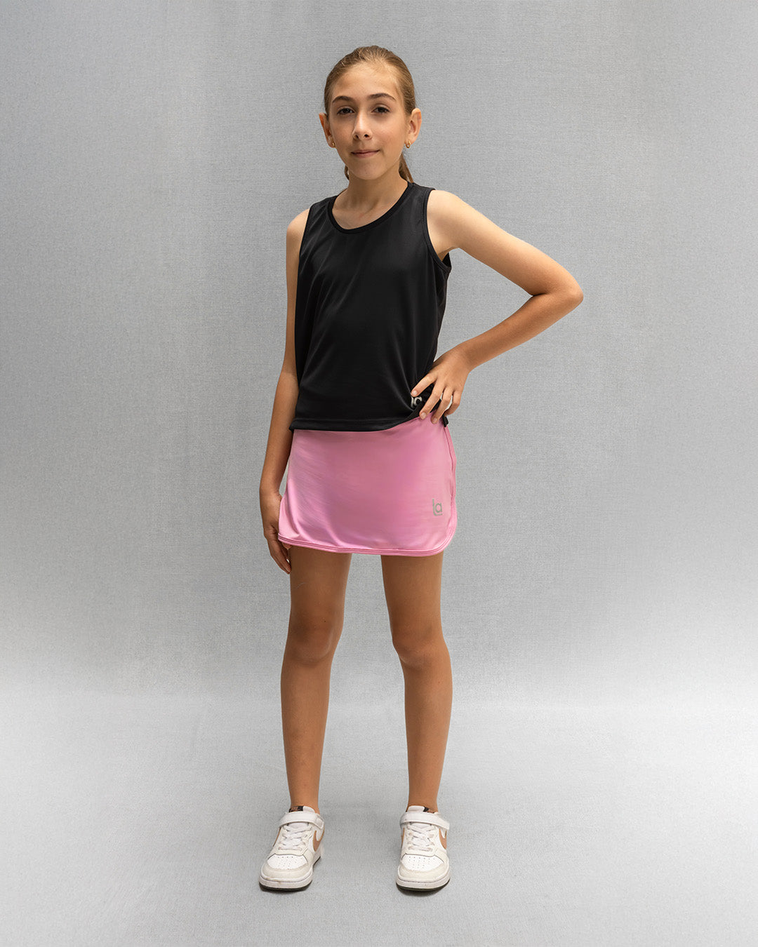 Falda Deportiva Creta Para Niña Rosa