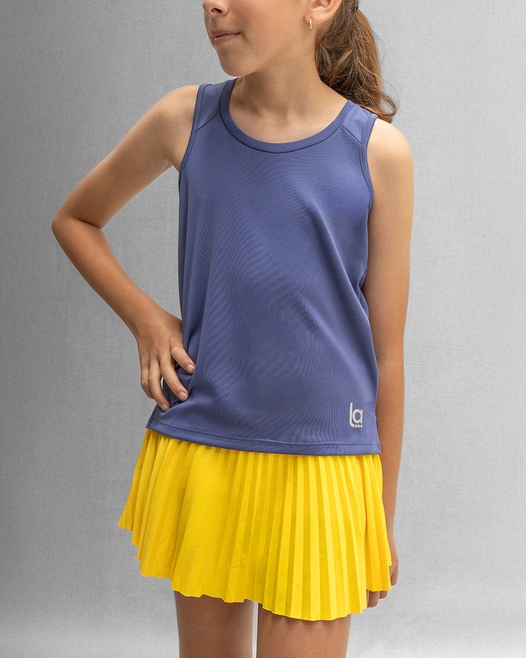 Blusa Activa Mora Azul Para Niña Con Protección UV