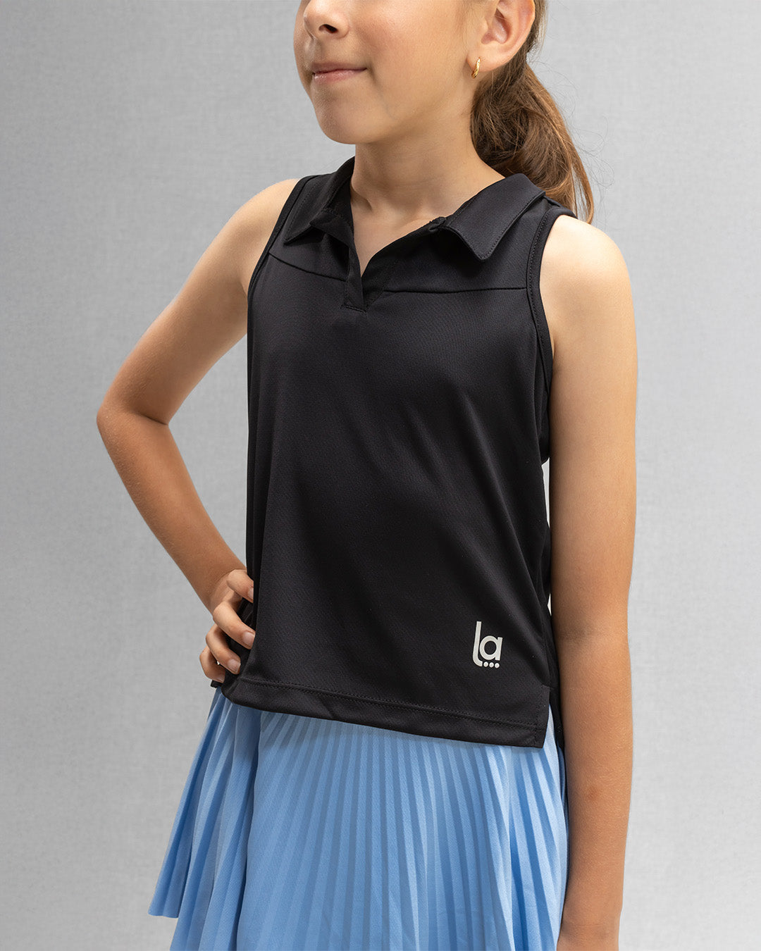 Blusa Esencia Negra Para Niña con Protección UV
