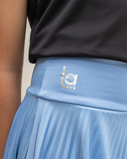 Falda Plisada Para Niña Azul