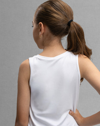 Blusa Activa Blanca para Niña Con Protección UV