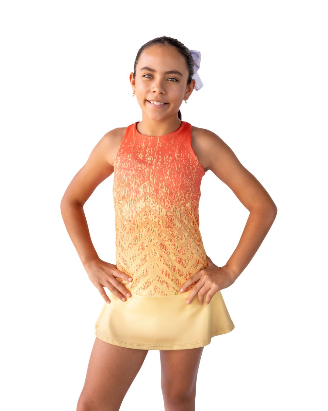 Vestido para Niña Amarillo/Naranja