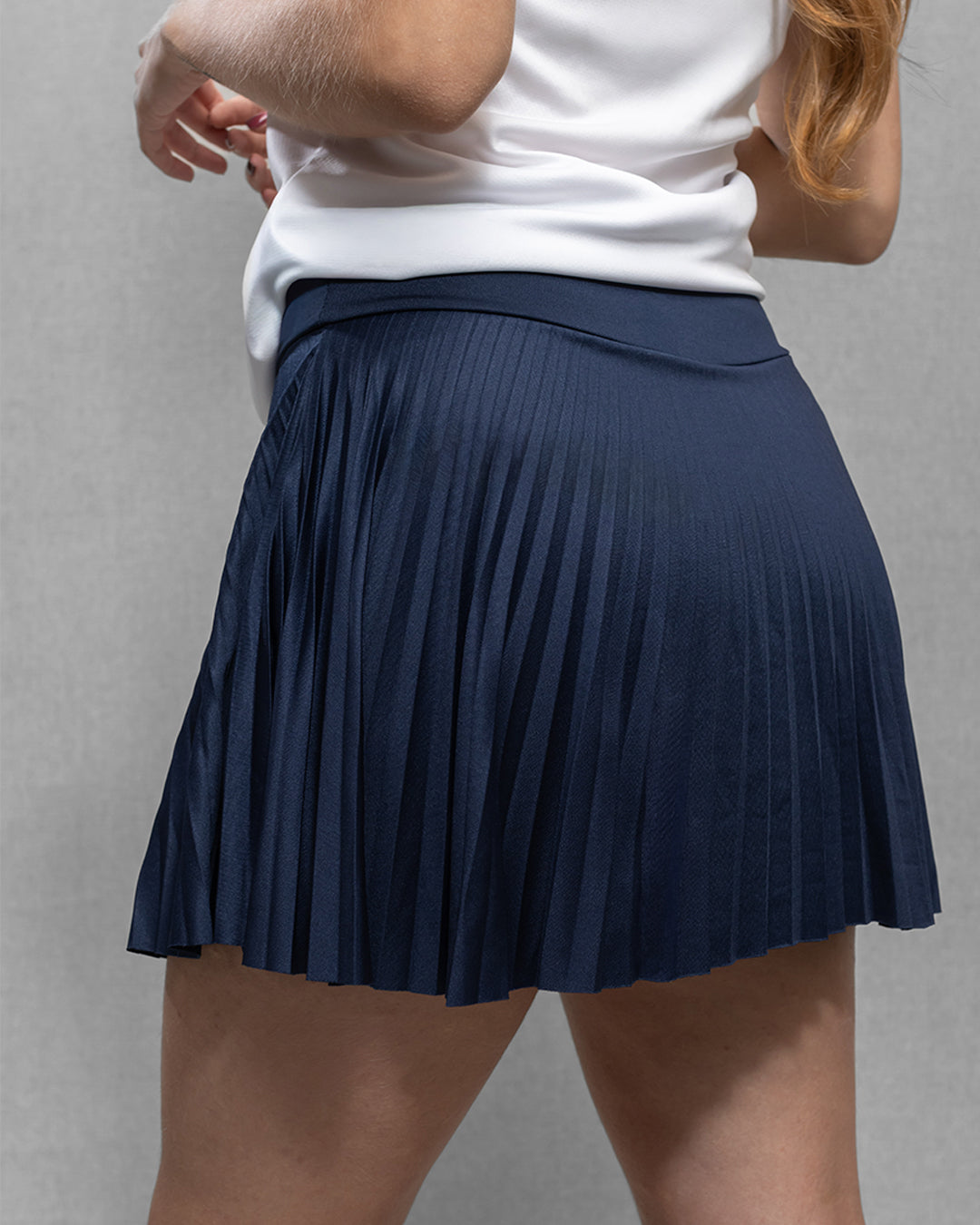 Falda Deportiva Plisada Azul Marino