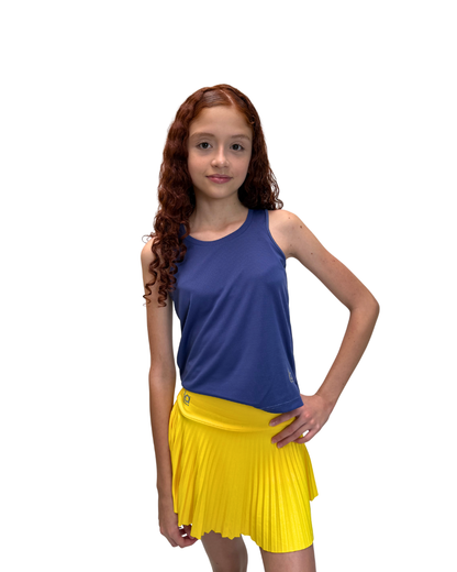 Blusa Activa Mora Azul Para Niña Con Protección UV