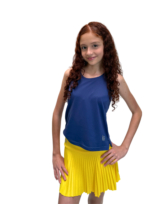 Blusa Activa Mora Azul Para Niña Con Protección UV