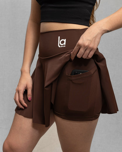 Falda Deportiva Serena Chocolate