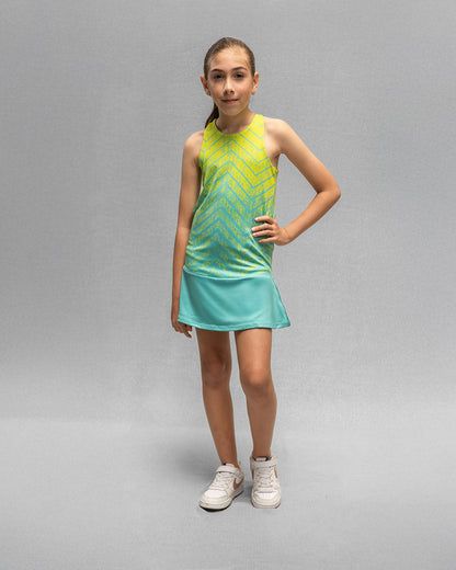 Vestido Deportivo Para Niña Aqua