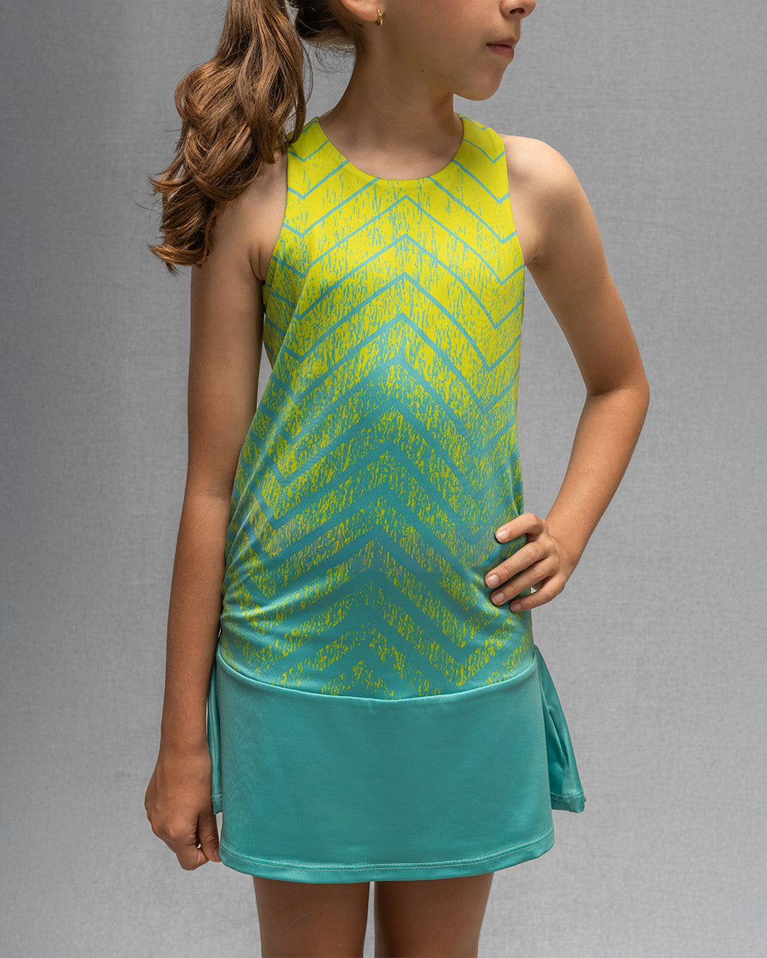 Vestido Deportivo Para Niña Aqua