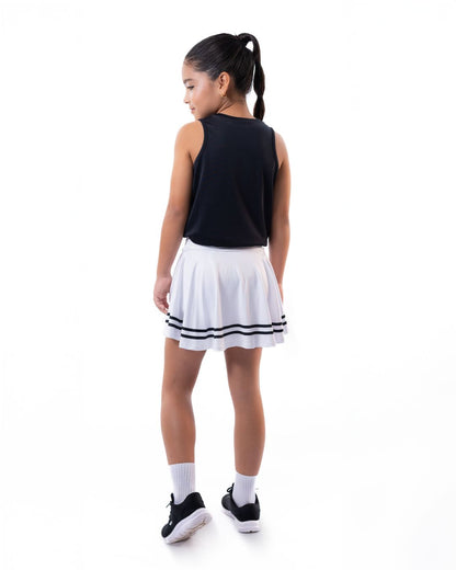 Esqueleto deportivo para niña negro ideal para jugar tenis