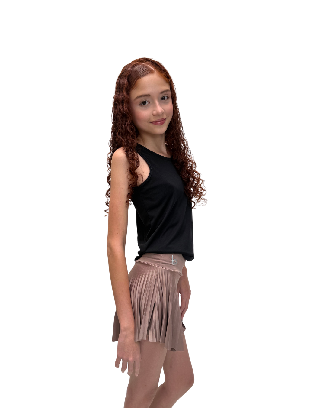 Falda Plisada Para Niña Sand