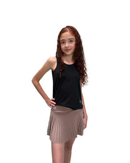 Falda Plisada Para Niña Sand