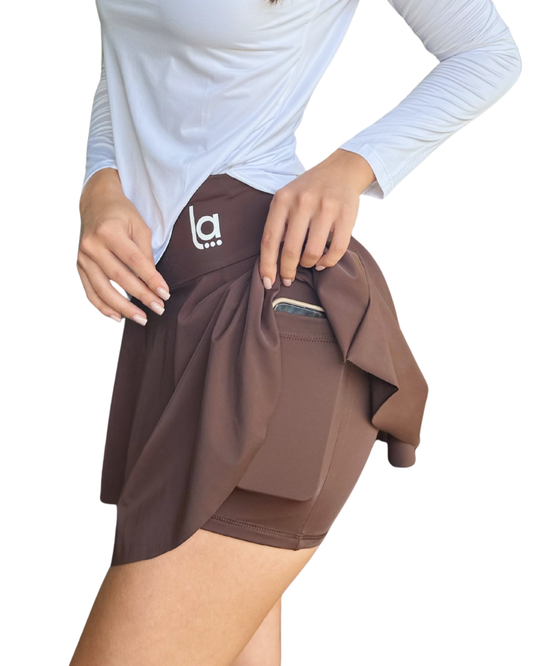 Falda Deportiva Serena Chocolate