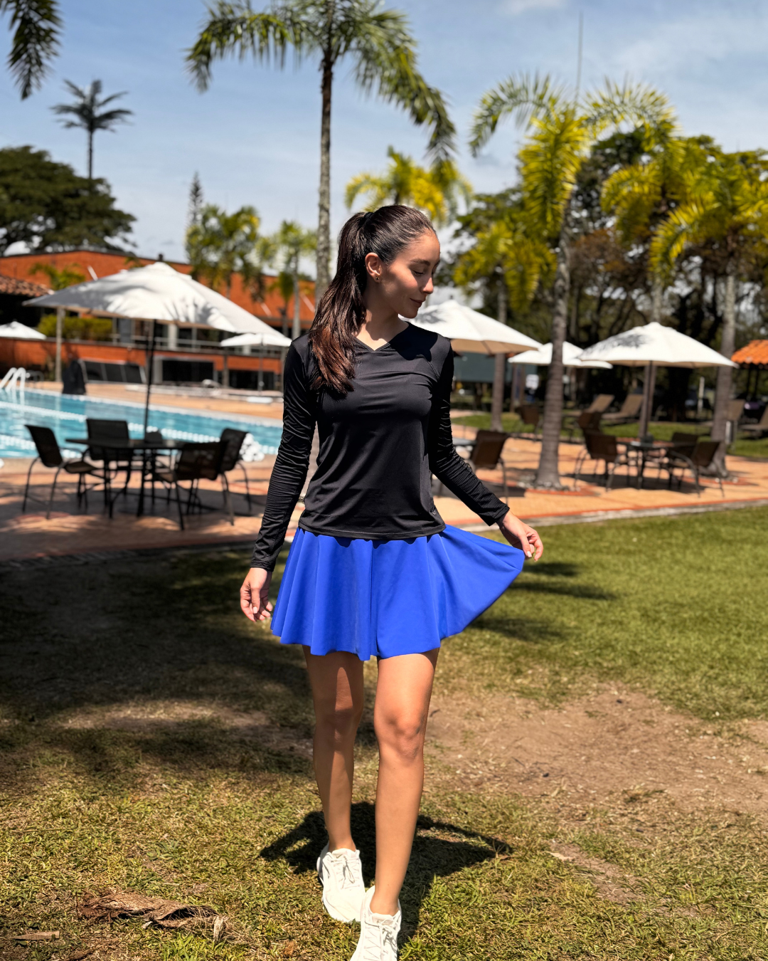 Falda Deportiva Serena Azul Rey