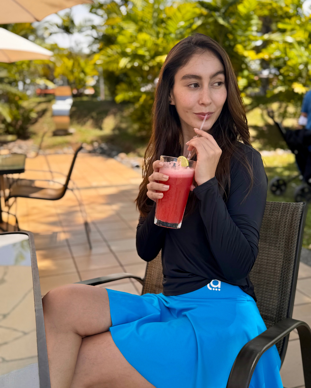 Falda Deportiva Serena Azul Cielo